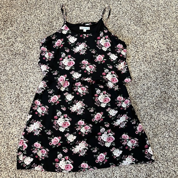 Cloud Sky Spaghetti Strap Floral Print Dress - Picture 3 of 8